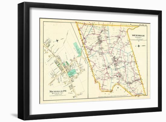 1887, Mendham Township, Mendham P.O., New Jersey, United States-null-Framed Giclee Print