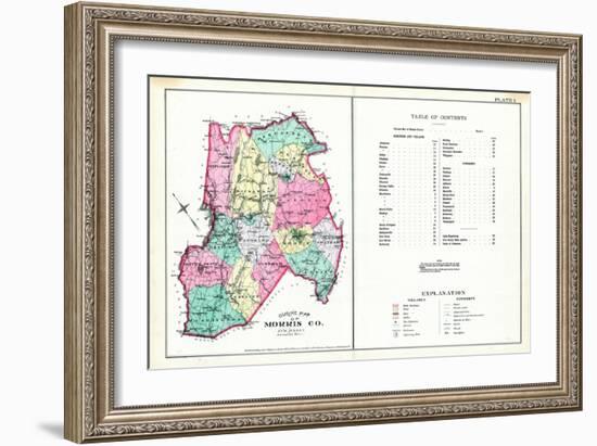 1887, Morris County, New Jersey, United States-null-Framed Giclee Print
