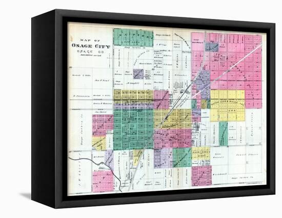 1887, Osage City, Kansas, United States-null-Framed Premier Image Canvas