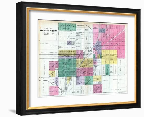 1887, Osage City, Kansas, United States-null-Framed Giclee Print