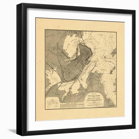 1887, Portland Harbor, Maine-null-Framed Giclee Print