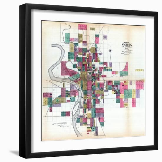 1887, Wichita, Kansas, United States-null-Framed Giclee Print