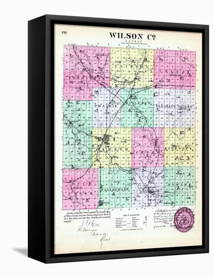 1887, Wilson County, Kansas, United States-null-Framed Premier Image Canvas