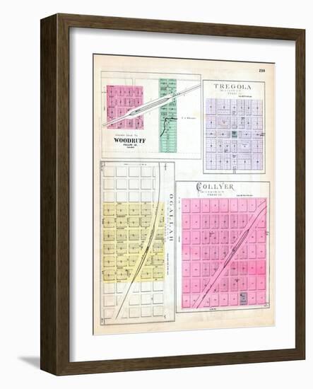 1887, Woodruff, Tregola, Ogallah, Collyer, Kansas, United States-null-Framed Giclee Print