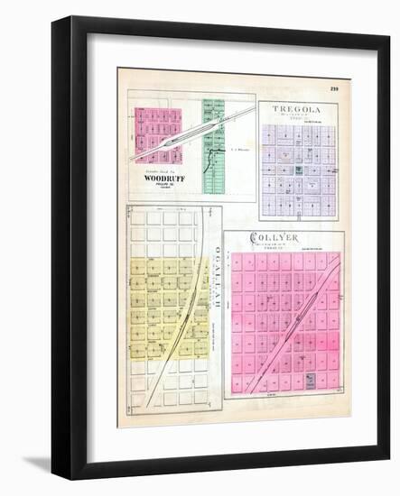 1887, Woodruff, Tregola, Ogallah, Collyer, Kansas, United States-null-Framed Giclee Print