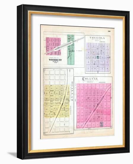 1887, Woodruff, Tregola, Ogallah, Collyer, Kansas, United States-null-Framed Giclee Print