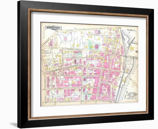 1888, County Court House, Bridgeport, Connecticut, United States-null-Framed Giclee Print