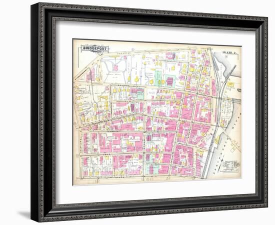 1888, County Court House, Bridgeport, Connecticut, United States-null-Framed Giclee Print