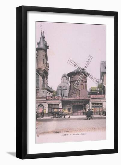 1889 Carte Postal colorée Moulin Rouge-Jules Chéret-Framed Giclee Print