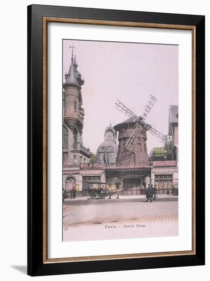 1889 Carte Postal colorée Moulin Rouge-Jules Chéret-Framed Giclee Print