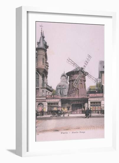 1889 Carte Postal colorée Moulin Rouge-Jules Chéret-Framed Giclee Print