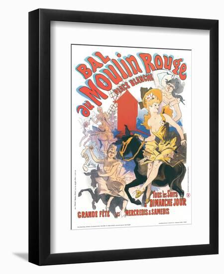 1889 Moulin Rouge Place Blanche-Jules Ch?ret-Framed Giclee Print