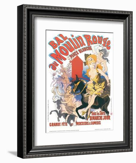 1889 Moulin Rouge Place Blanche-Jules Ch?ret-Framed Giclee Print