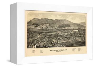 Bridgewater MA 1887 Bird/'s Eye View; 24x36 Print from a Vintage Lithograph