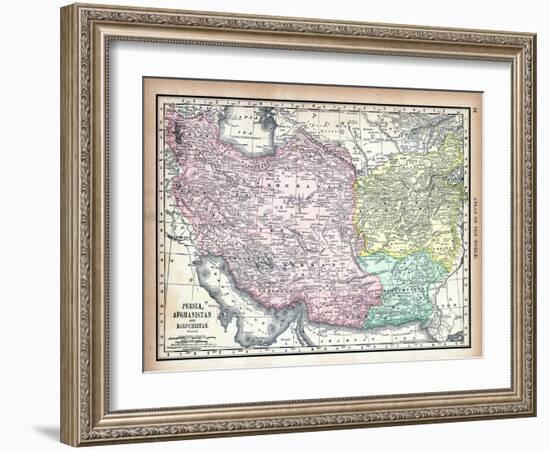 1890, Afganistan, Iran, Iraq, Asia, Persia, Afghanistan and Baluchistan-null-Framed Giclee Print