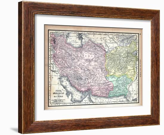 1890, Afganistan, Iran, Iraq, Asia, Persia, Afghanistan and Baluchistan-null-Framed Giclee Print