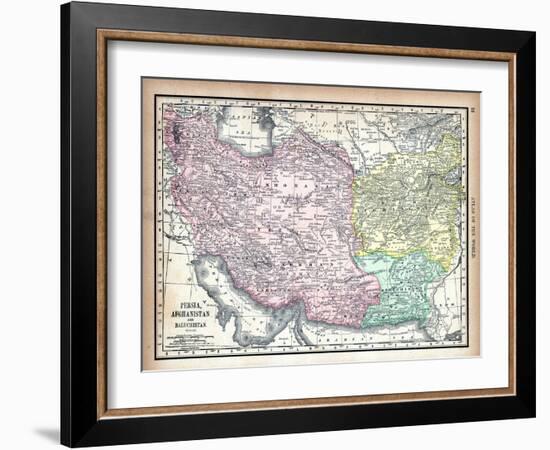 1890, Afganistan, Iran, Iraq, Asia, Persia, Afghanistan and Baluchistan-null-Framed Giclee Print