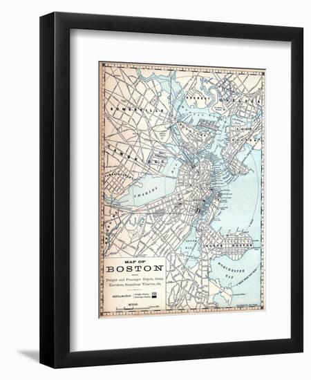 1890, Boston, Massachusetts-null-Framed Giclee Print