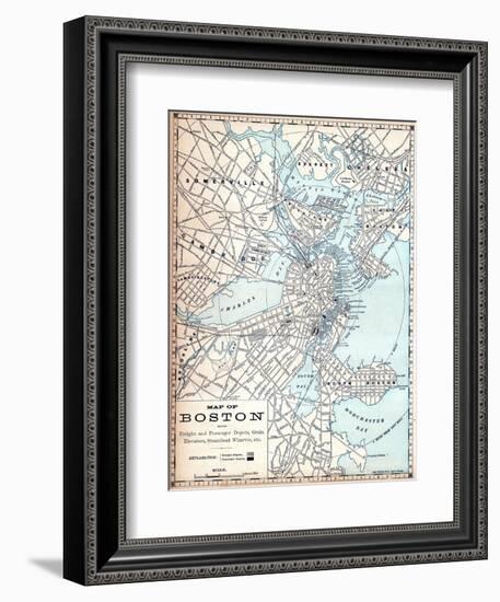 1890, Boston, Massachusetts-null-Framed Giclee Print