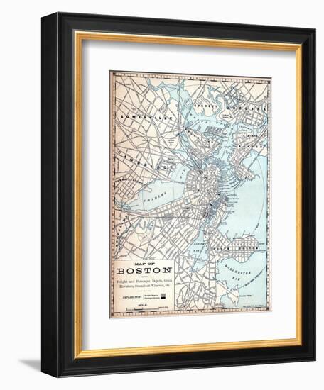 1890, Boston, Massachusetts-null-Framed Giclee Print