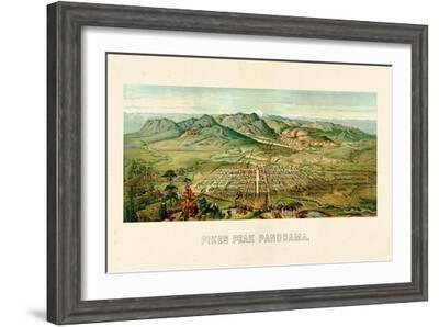 1890-23 x 45.28 Pikes Peak From Colorado Springs Colorado Panoramic Print 