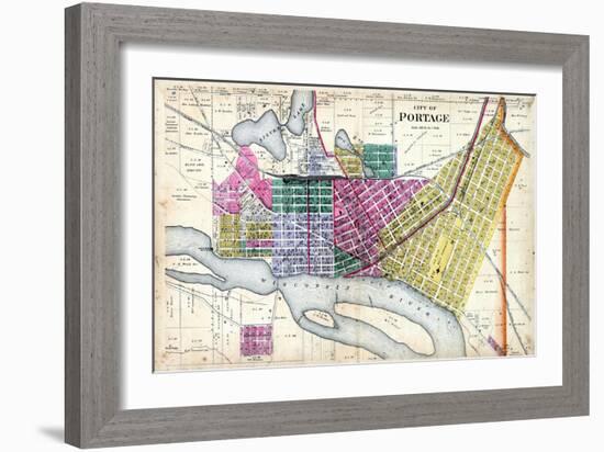 1890, Portage City, Wisconsin, United States-null-Framed Giclee Print