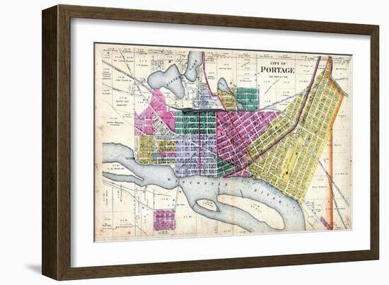 1890, Portage City, Wisconsin, United States-null-Framed Giclee Print