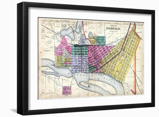 1890, Portage City, Wisconsin, United States-null-Framed Giclee Print