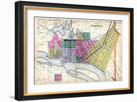 1890, Portage City, Wisconsin, United States-null-Framed Giclee Print