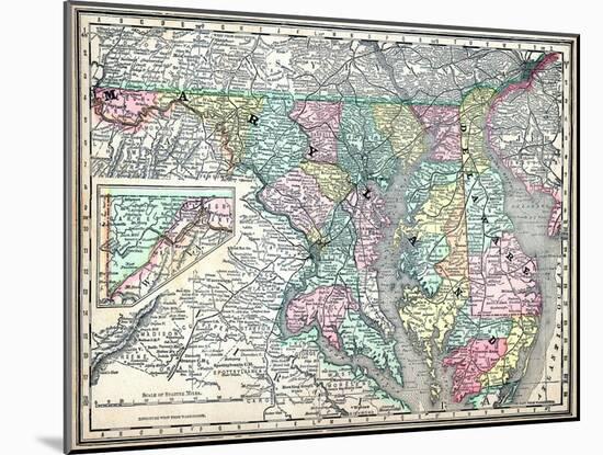 1890, United States, Delaware, Maryland, North America, Maryland, Delaware-null-Mounted Giclee Print