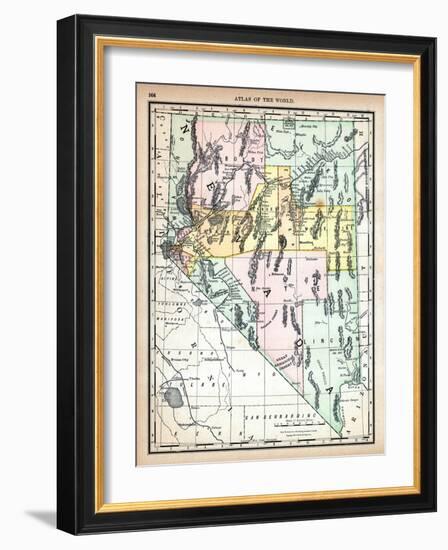 1890, United States, Nevada, North America, Nevada-null-Framed Giclee Print