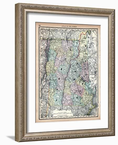 1890, United States, New Hampshire, Vermont, North America, New Hampshire, Vermont-null-Framed Giclee Print