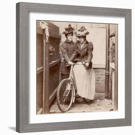 1890S Cycling Ladies-null-Framed Photographic Print