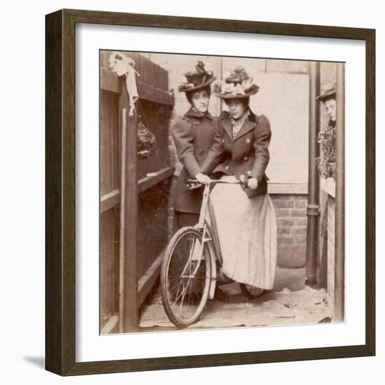 1890S Cycling Ladies-null-Framed Photographic Print