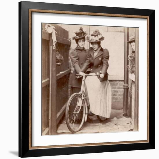 1890S Cycling Ladies-null-Framed Photographic Print