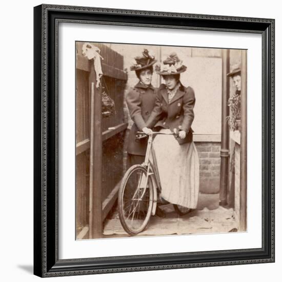 1890S Cycling Ladies-null-Framed Photographic Print