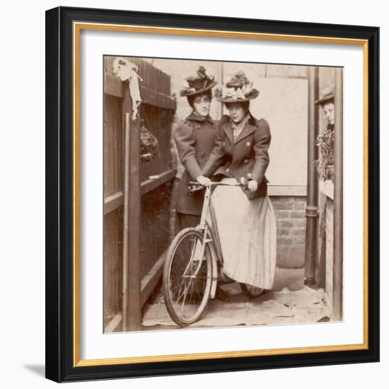 1890S Cycling Ladies-null-Framed Photographic Print