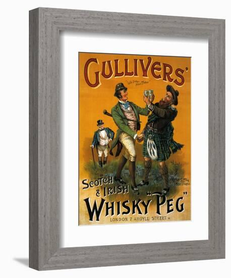 1890s UK Gulliver's Poster-null-Framed Premium Giclee Print