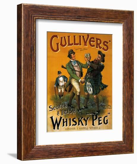 1890s UK Gulliver's Poster-null-Framed Premium Giclee Print