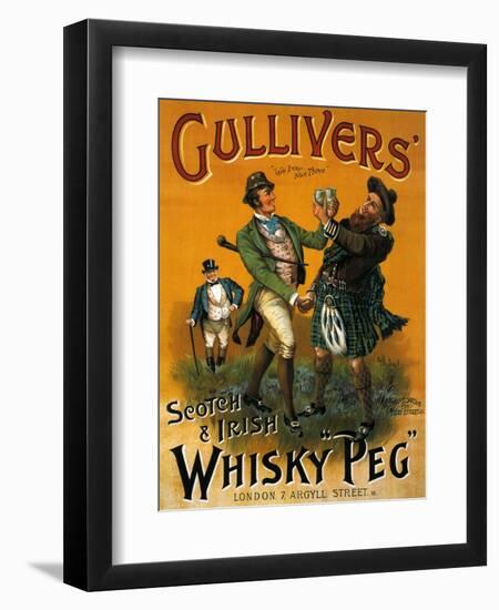 1890s UK Gulliver's Poster-null-Framed Premium Giclee Print