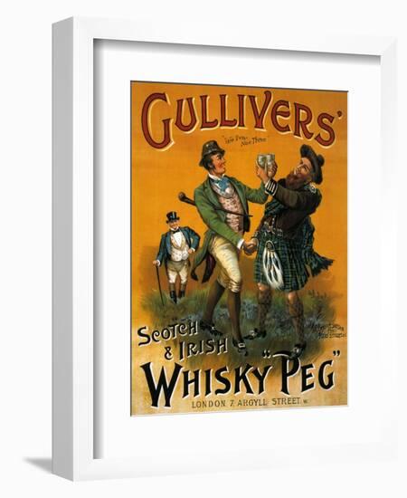 1890s UK Gulliver's Poster-null-Framed Premium Giclee Print