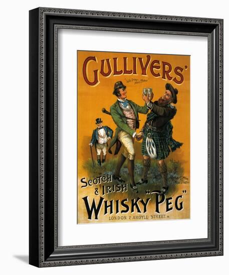 1890s UK Gulliver's Poster-null-Framed Premium Giclee Print