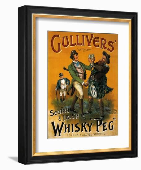 1890s UK Gulliver's Poster-null-Framed Premium Giclee Print