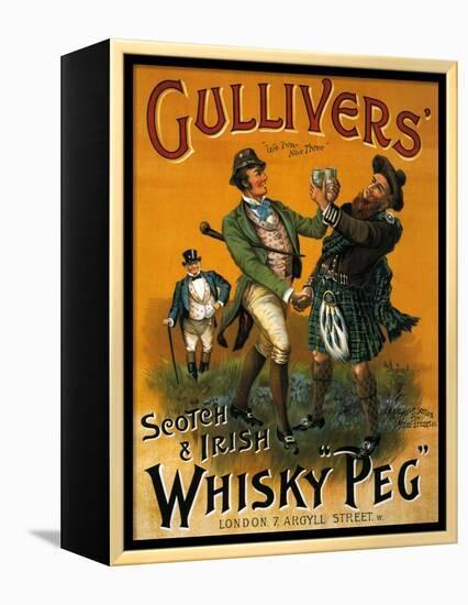 1890s UK Gulliver's Poster-null-Framed Premier Image Canvas