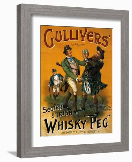 1890s UK Gulliver's Poster-null-Framed Giclee Print