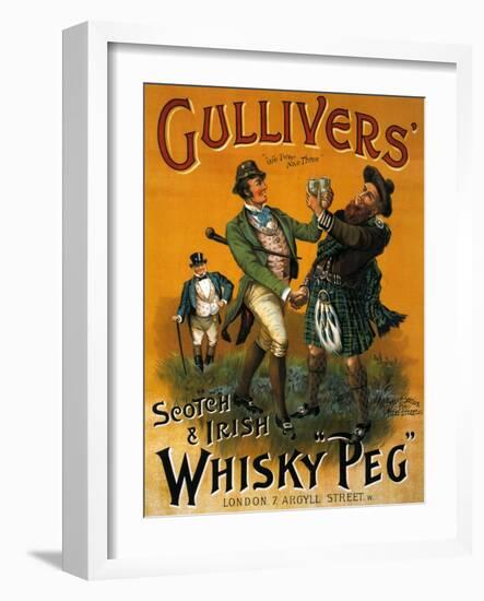 1890s UK Gulliver's Poster-null-Framed Giclee Print