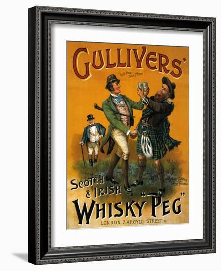 1890s UK Gulliver's Poster-null-Framed Giclee Print