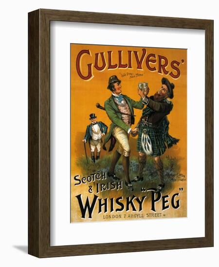 1890s UK Gulliver's Poster-null-Framed Giclee Print