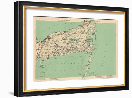 1891, Cape Cod, Barnstable, Orleans, Brewster, Harwich, Chatham, Dennis, Yarmouth, Massachusetts-null-Framed Giclee Print