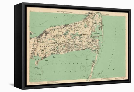 1891, Cape Cod, Barnstable, Orleans, Brewster, Harwich, Chatham, Dennis, Yarmouth, Massachusetts-null-Framed Premier Image Canvas